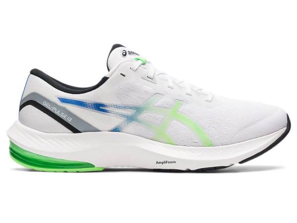 Asics Hardloopschoenen Heren, GEL-PULSE Wit/LichtGroen - Asics Outlet Online | B6840193-UJ